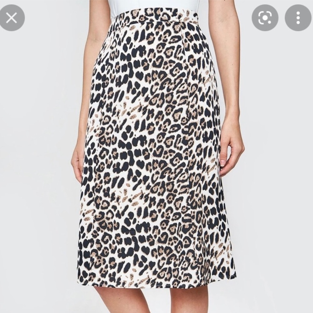 Leopard A-Line Skirt